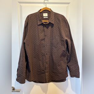 Billy Reid Brown Casual Button Down Shirt